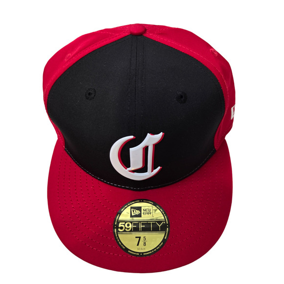 New Era 59Fifty Cincinnati Reds 2018 On-Field Prolight Training Fitted Hat 7 5/8 - Picture 2 of 4